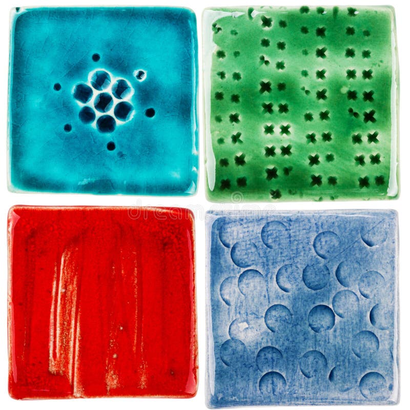 Handmade ceramic tiles stock image. Image of detail, macro 45557461