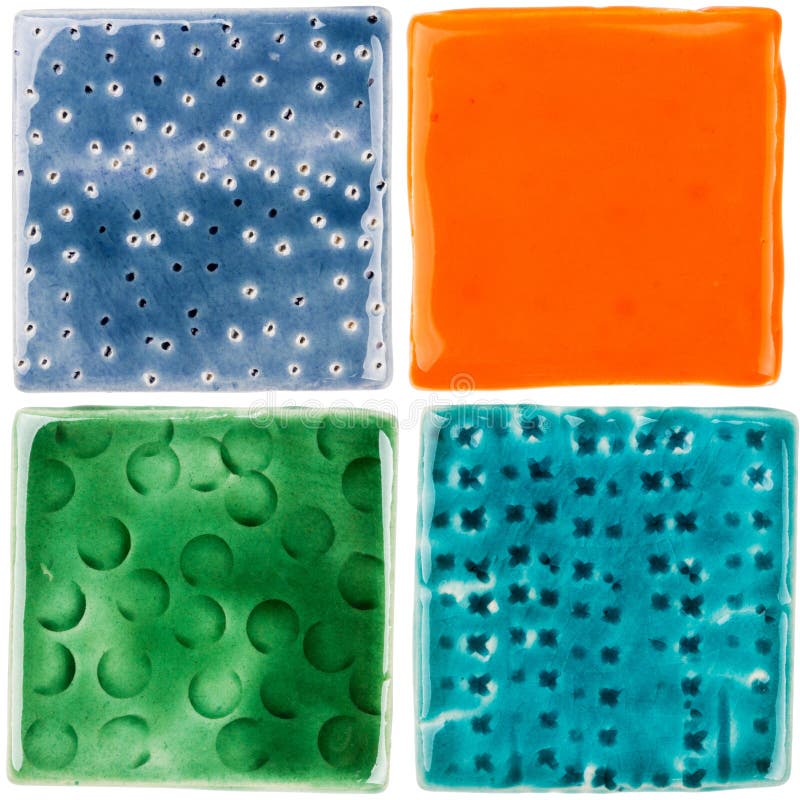 Handmade ceramic tiles stock photo. Image of decoration 45725120