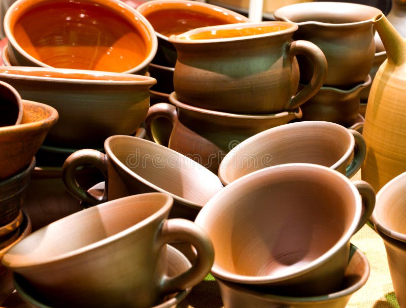Handmade ceramics garnki
