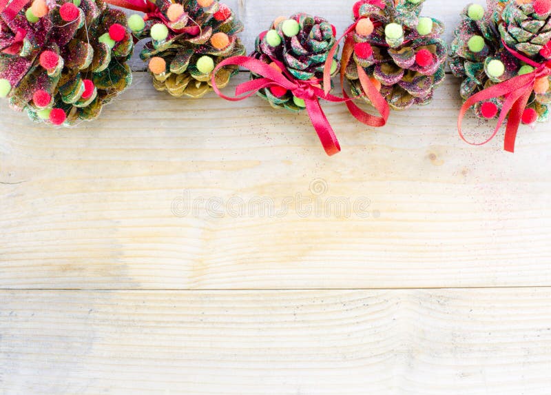 Handmade christmas ornaments as greeting background stock photo Handmade christmas ornaments as greeting background stock photo