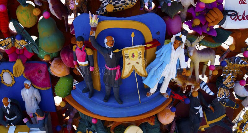Handmade clay sculpture representing the yell of mexican independence royalty free stock image Handmade clay sculpture representing the yell of mexican independence royalty free stock image