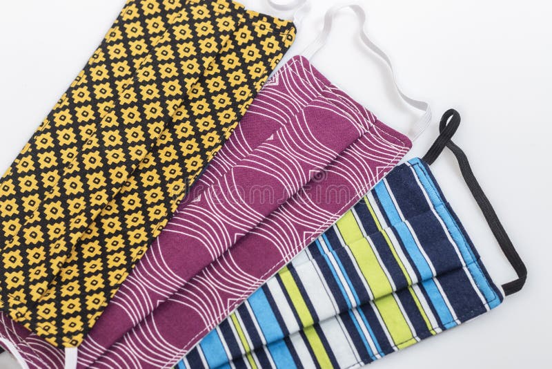 Handmade Colorful Face Mask Stock Image Image of pandemic, handcraft 203628245