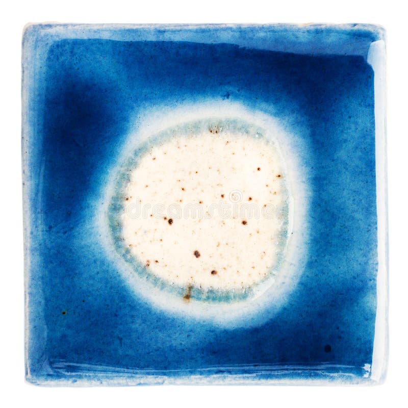 Handmade Glazed Ceramic Tile Stock Photo Image of material, pottery
