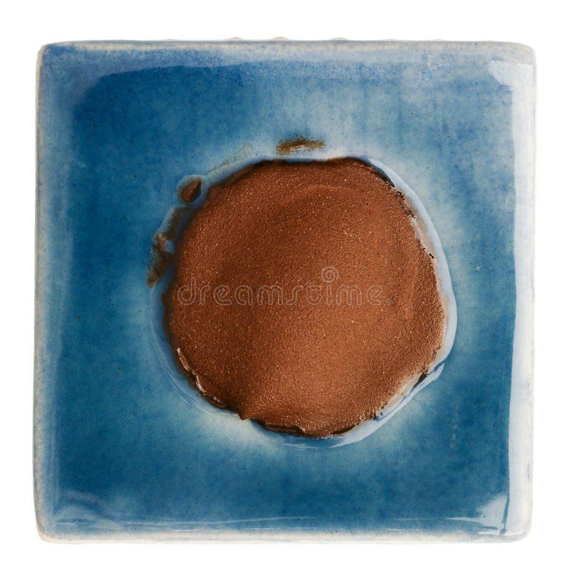 Handmade Glazed Ceramic Tile Stock Image Image of detail, glazed