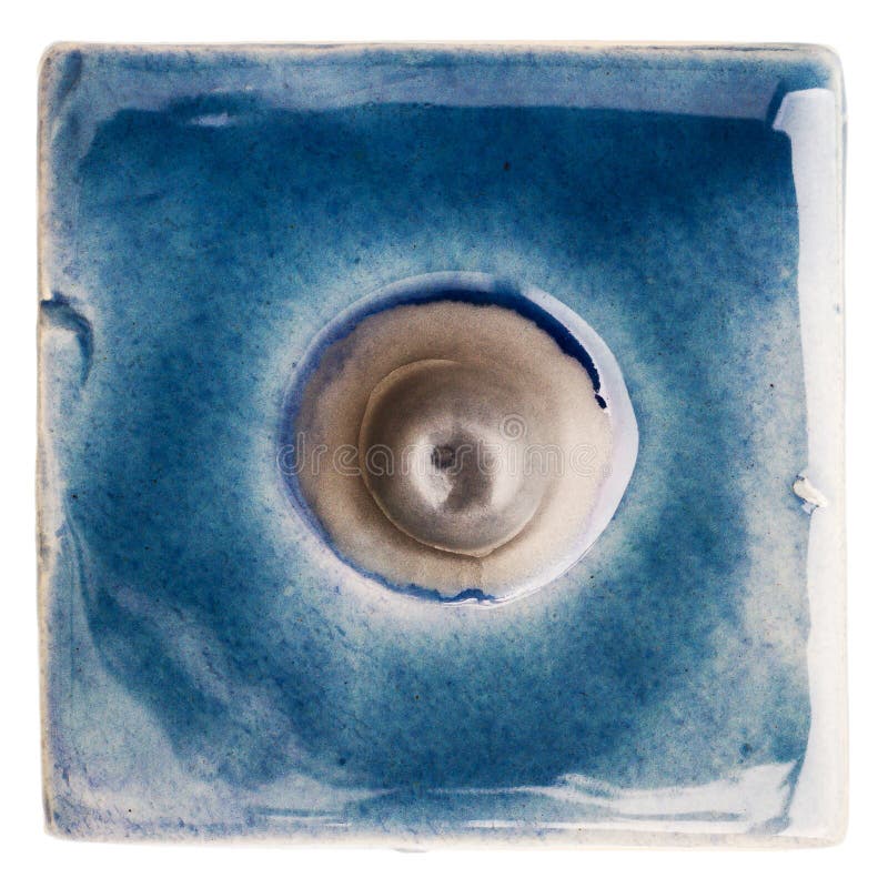 Handmade Glazed Ceramic Tile Stock Image Image of artwork, clay 70238349