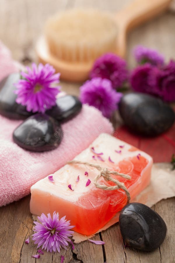 Handmade herbal soap stock image. Image of organic, alternative 27913887