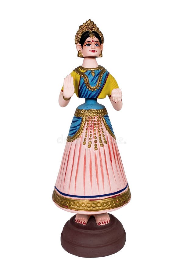 Handmade Indian dancing doll royalty free stock photo