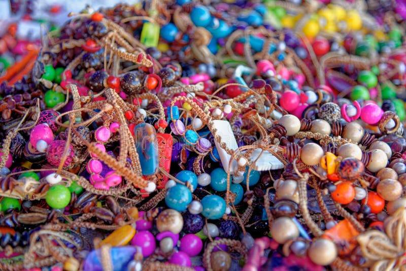 Handmade Jewellery - Varadero - Cuba Stock Photo - Image of handcrafted ...