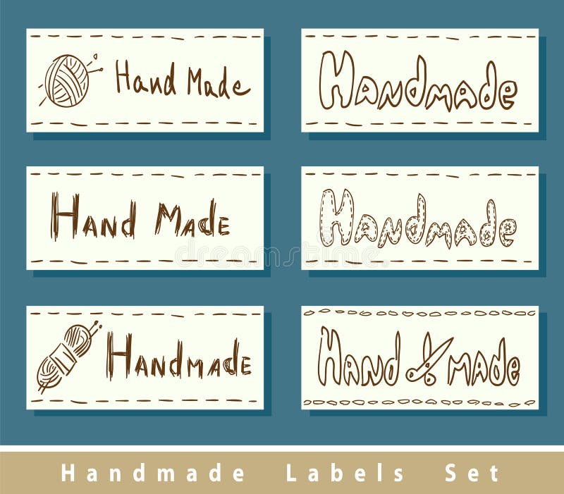 Handmade labels.