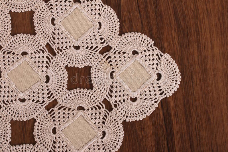 Handmade Lace on the Wood stock photo. Image of design 50690252