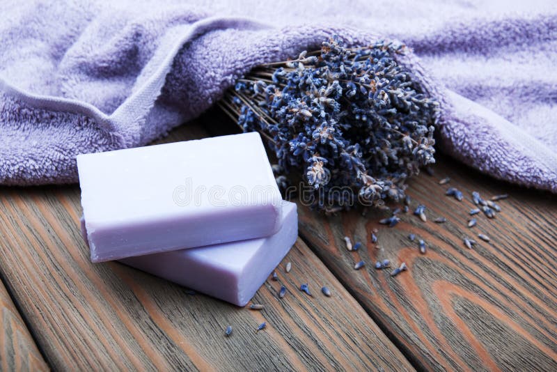 Handmade lavender soap stock image. Image of health, handmade 66421919