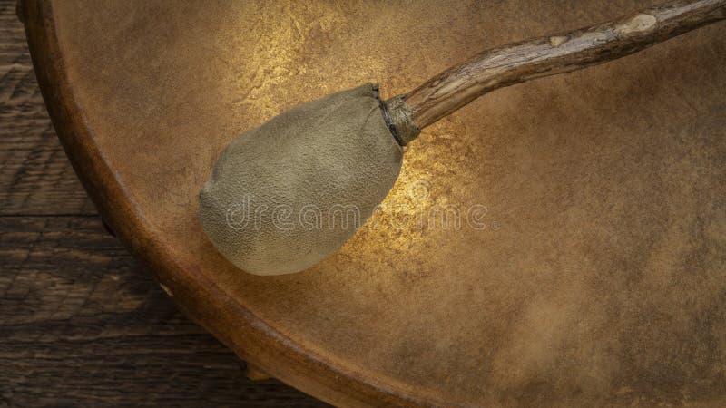 Handmade, Native American Style, Shaman Frame Drum Stock Photo - Image ...