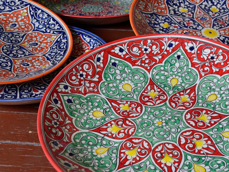 Handmade pami?tki od ?rodkowego Azja, Fergana, Uzbekistan, Jedwabnicza trasa obrazy stock Handmade pami?tki od ?rodkowego Azja, Fergana, Uzbekistan, Jedwabnicza trasa obrazy stock