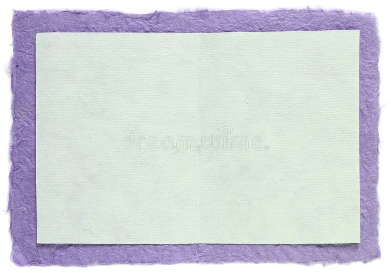 Handmade paper with blank note