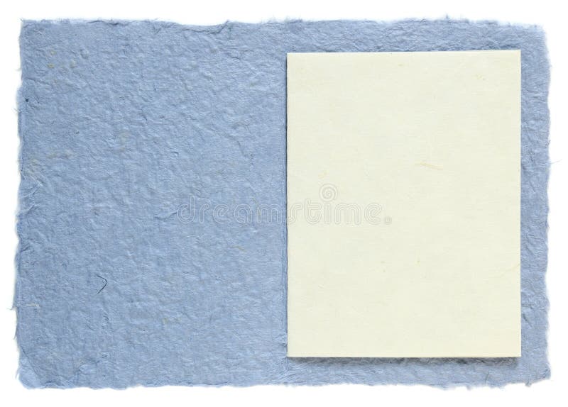Handmade paper with blank note