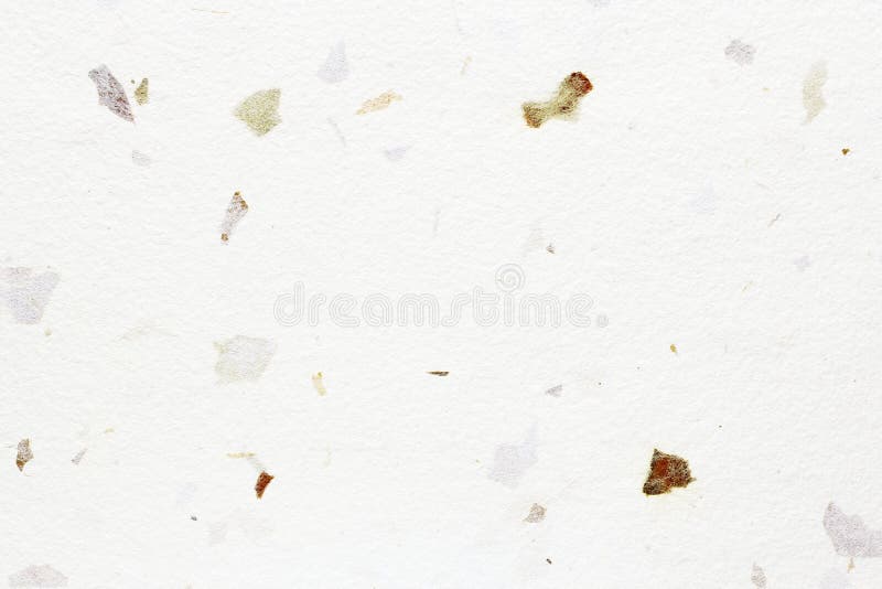 Handmade paper texture with decorative elements stock photo
