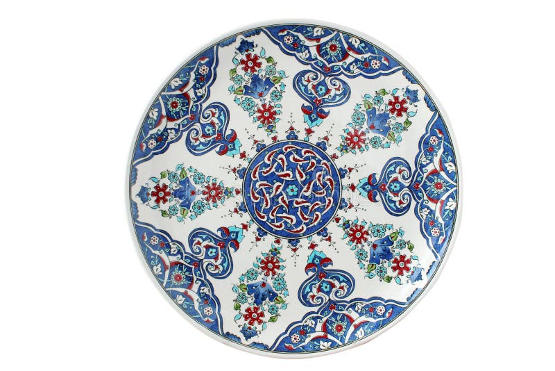 Handmade porcelain plates royalty free stock photography