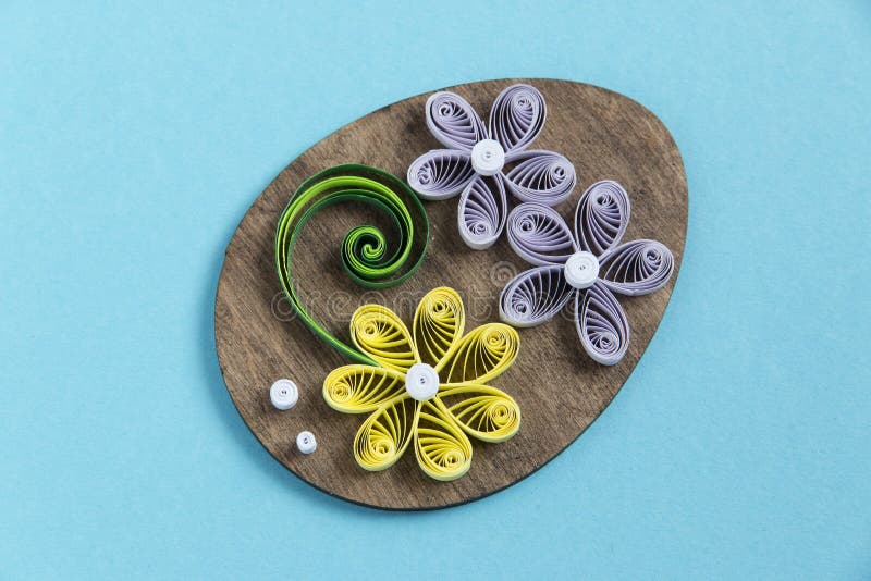 Quilling flower stock photo. Image of background, paper 68941406