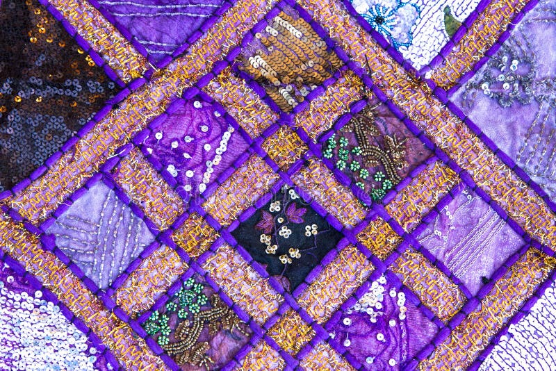 Handmade quilt from India stock image. Image of design 26275675