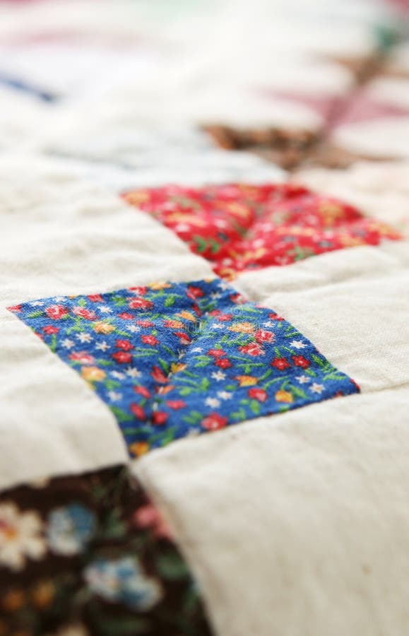 Quilt and quilting tools stock photo. Image of material 3350078