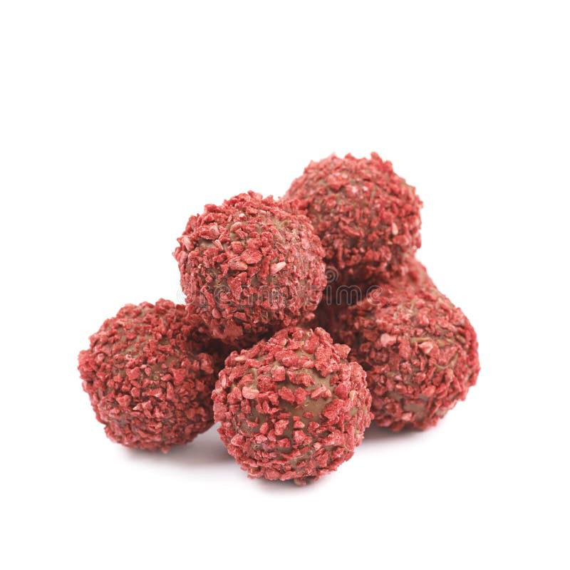 Handmade Red Candy Ball Isolated Stock Image Image of gourmet, dessert 74119389
