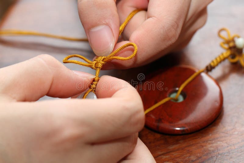 Handmade silk weaving