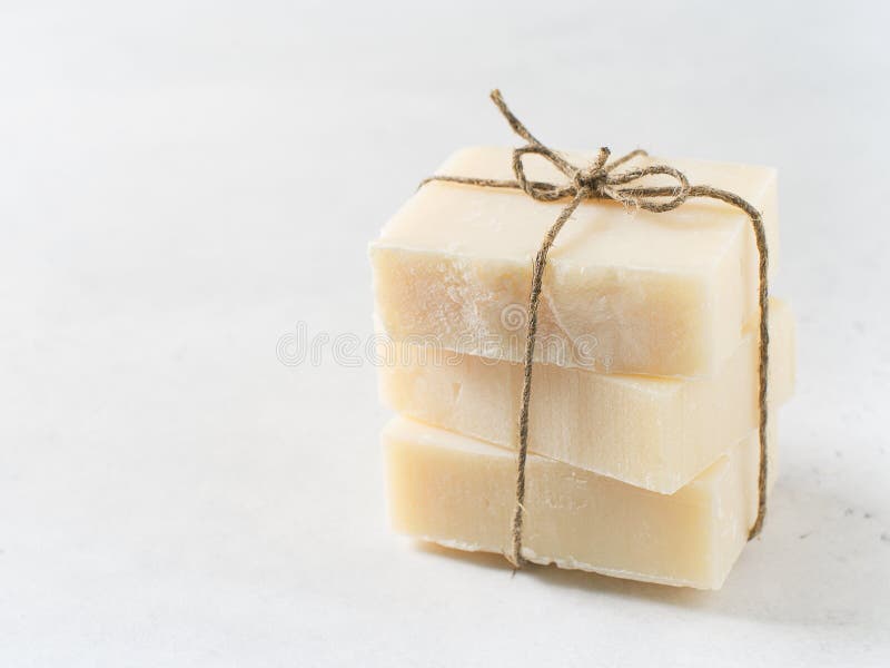 Handmade soap, spa and body care concept, wellness