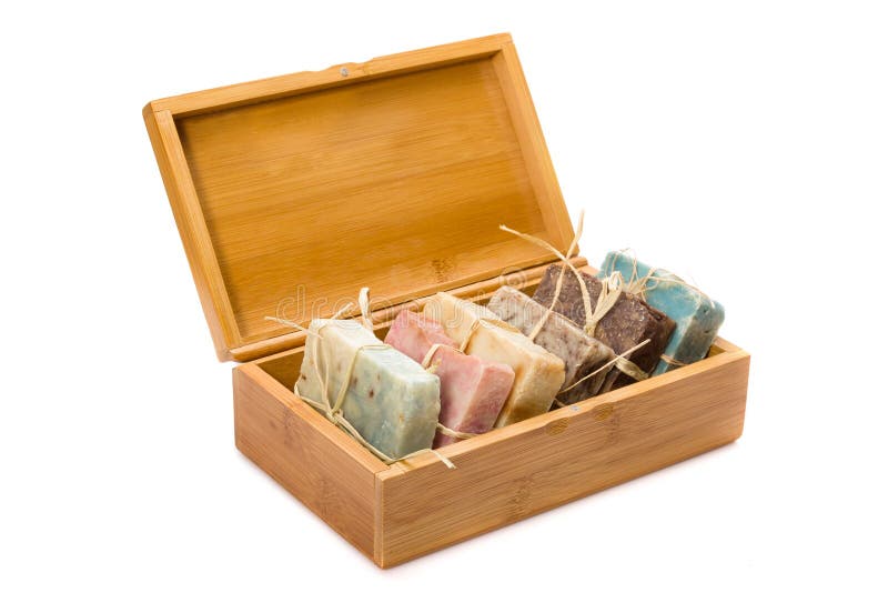 Stack of Different Natural Handmade Soaps Stock Image Image of beauty