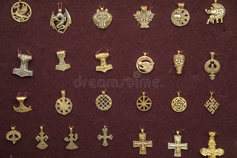 Handmade Traditional Pagan Bronze Amulets