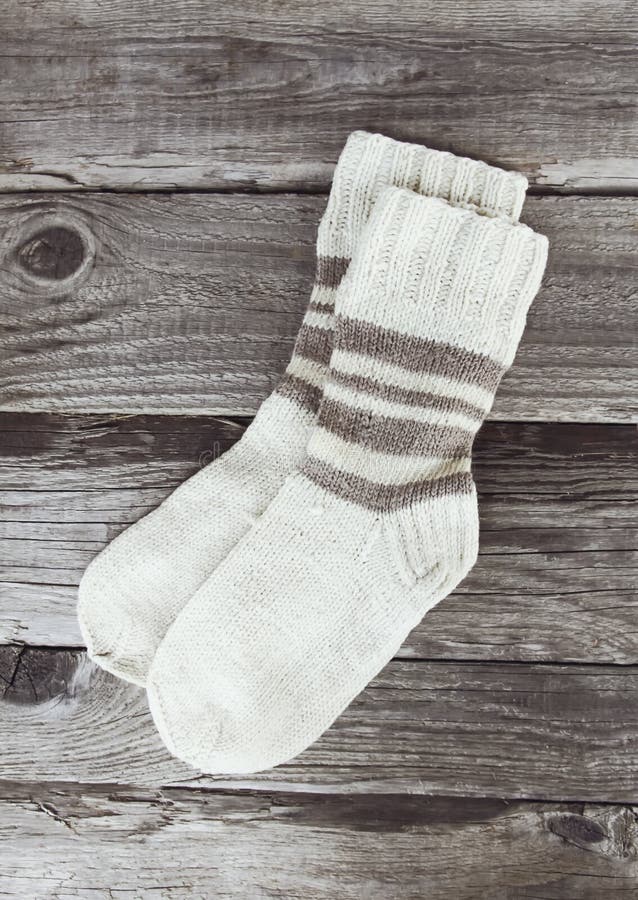 Handmade wool socks stock photo. Image of objects, pattern 10649664
