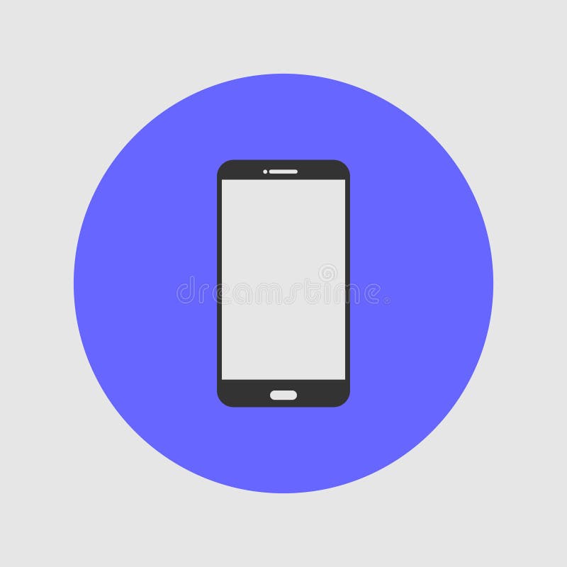 Handphone Or Smartphone Icon Illustration Design Stock Vector Illustration Of Grey Icon