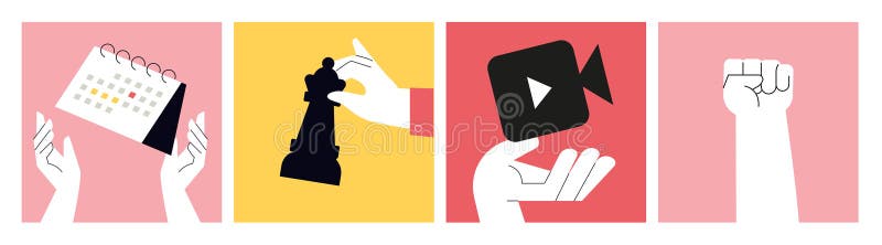 Creative concepts for web banner, social media, business presentation, marketing. Chess banner vectors