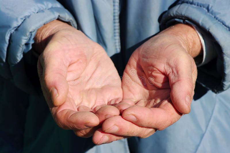 Hands of a beggar