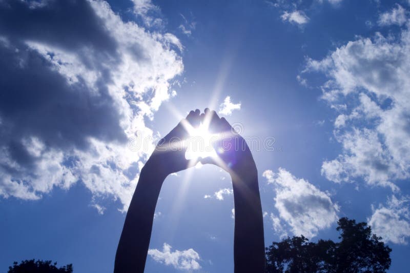 Hands Catching Sun