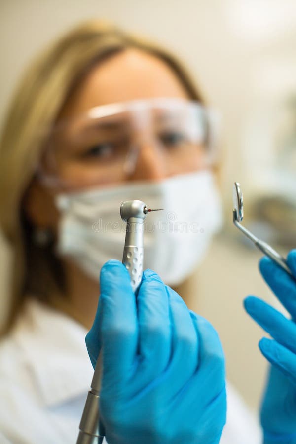 Hands Dentist Doctor with Dental Instrument Stock Photo - Image of ...