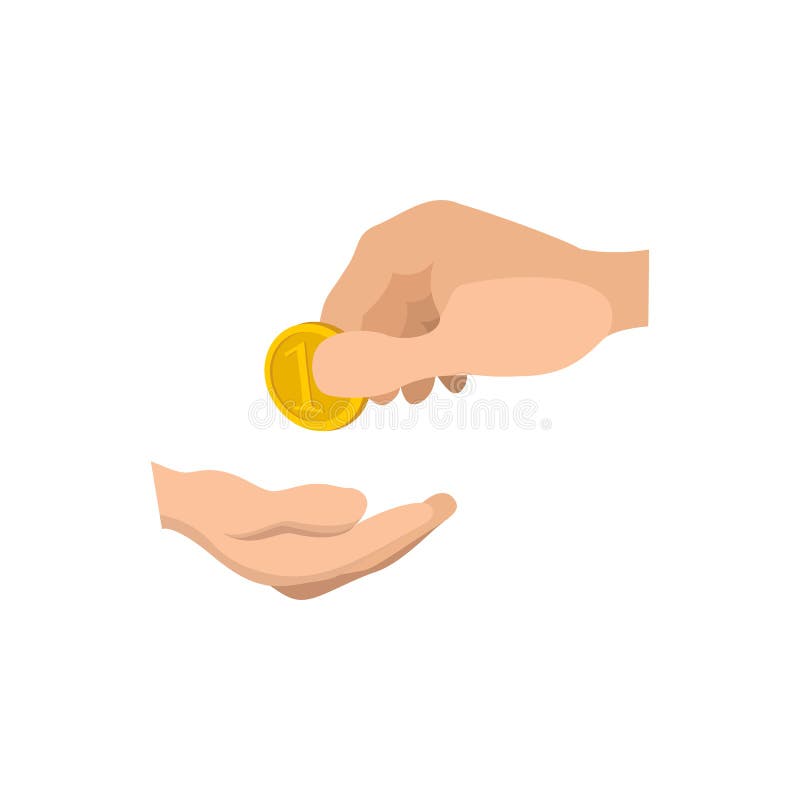 Cartoon Hands Giving Receiving Money Stock Illustrations Cartoon Images