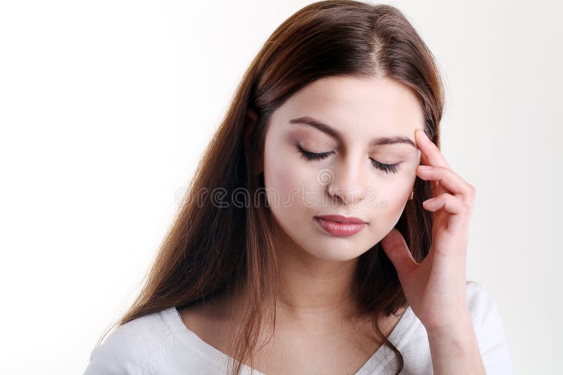 Teen Eyes Closed Puts Hands Head Stock Photos Free & RoyaltyFree