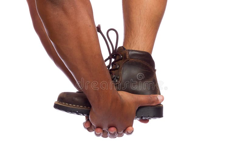 Hands Helping Climb stock image