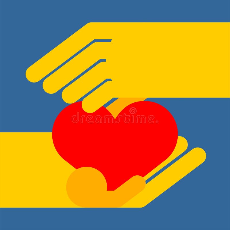 hands hj?rtaholdingen Symbol av f?r?lskelse ocks? vektor f?r coreldrawillustration stock illustrationer hands hj?rtaholdingen Symbol av f?r?lskelse ocks? vektor f?r coreldrawillustration stock illustrationer