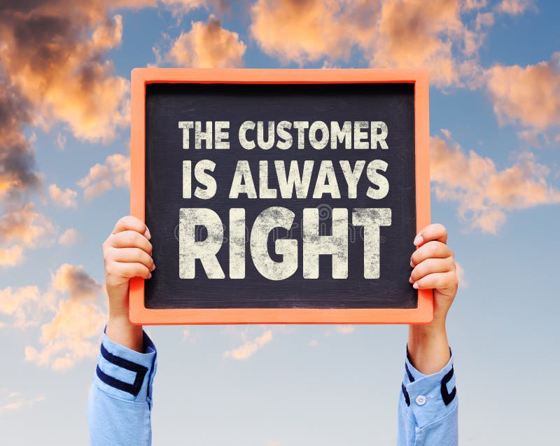 Answer value. The customer is always right картинки.