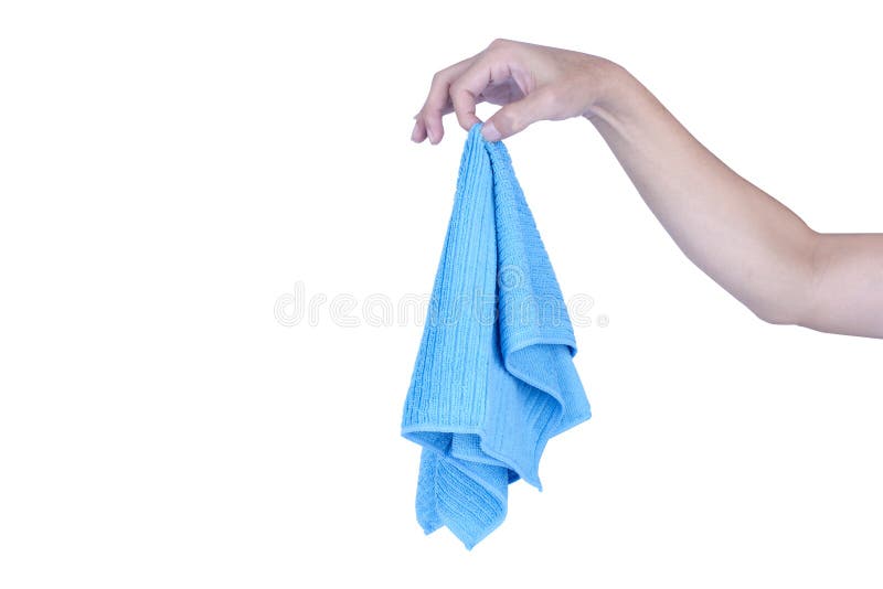 Hands Holding Cleaning Rag Microfiber Cloth Isolated on White Ba Stock  Photo - Image of dust, house: 127051228