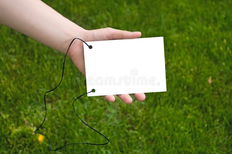 Hands holding a paper note stock image. Image of holding 10497339