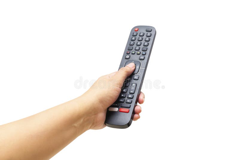 Hands Holding Tv Remote Control Stock Image Image of concept, hold