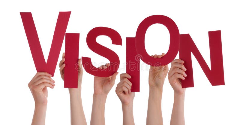 Hands Holding Vision stock image
