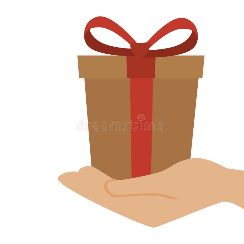 3d Human Gift Box Blue Tower Stock Illustration Illustration of