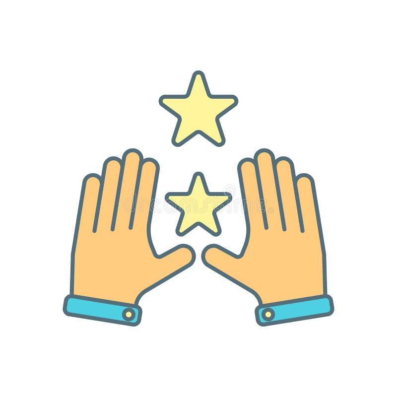 Hands icon vector isolated on white background, Hands sign stock illustration Hands icon vector isolated on white background, Hands sign stock illustration