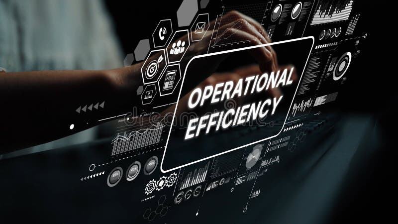 Hands Interacting with Digital Displays for Operational Efficiency and Modern Business Analysis in a High-Tech royalty free stock images
