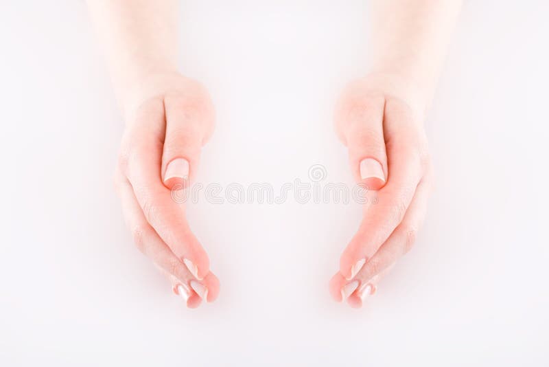 Hands joined together royalty free stock photo