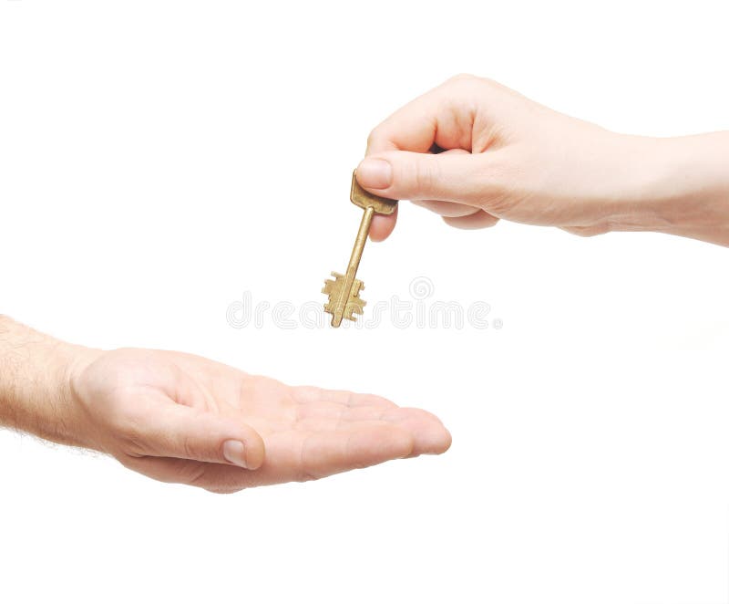 Hands and key