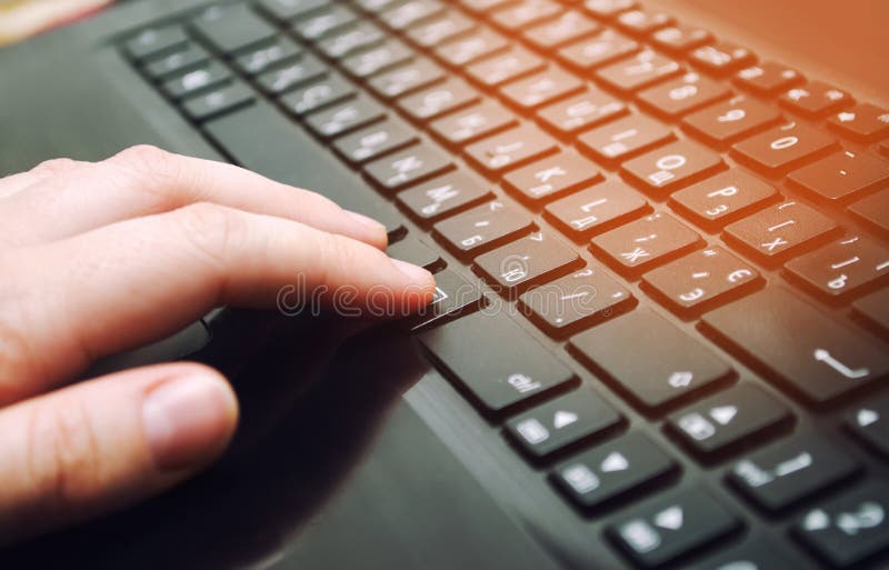 Hands on the keyboard, business, education, programming, people and technology concept. work or purchase on the Internet. close up royalty free stock images Hands on the keyboard, business, education, programming, people and technology concept. work or purchase on the Internet. close up royalty free stock images